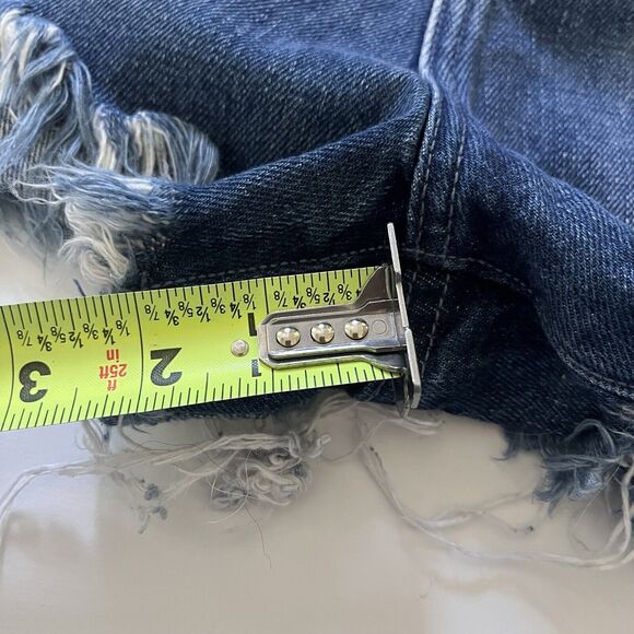 Show Me Your Mumu Wyoming High Waisted Cutoff Shorts Surf Wash Women's Size 24 - Picture 6 of 6